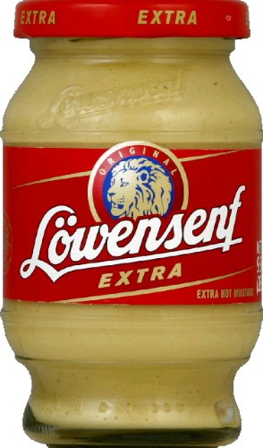 Lowensenf - Mustard German Extra Hot, 9.3 Oz - Pack of 6