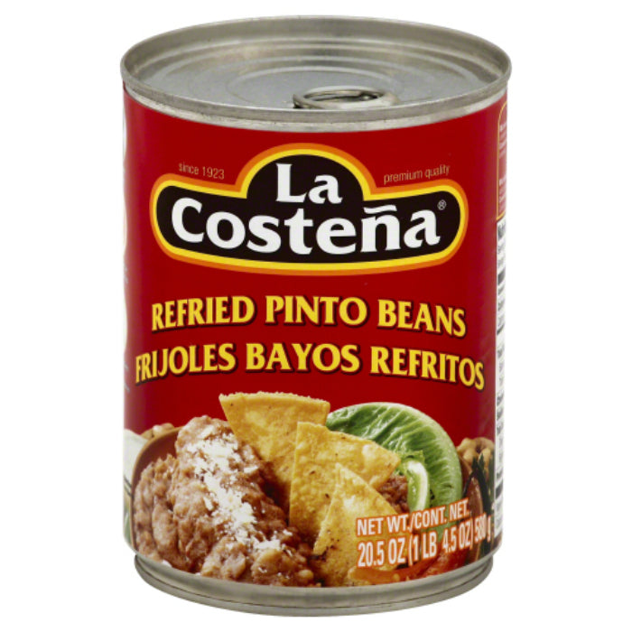 La Costena - Refried Pinto Beans, 20.5 Oz - Pack of 12