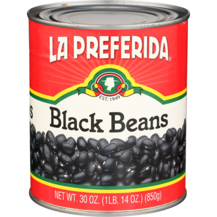 La Preferida - Black Beans, 30 Oz - Pack of 12