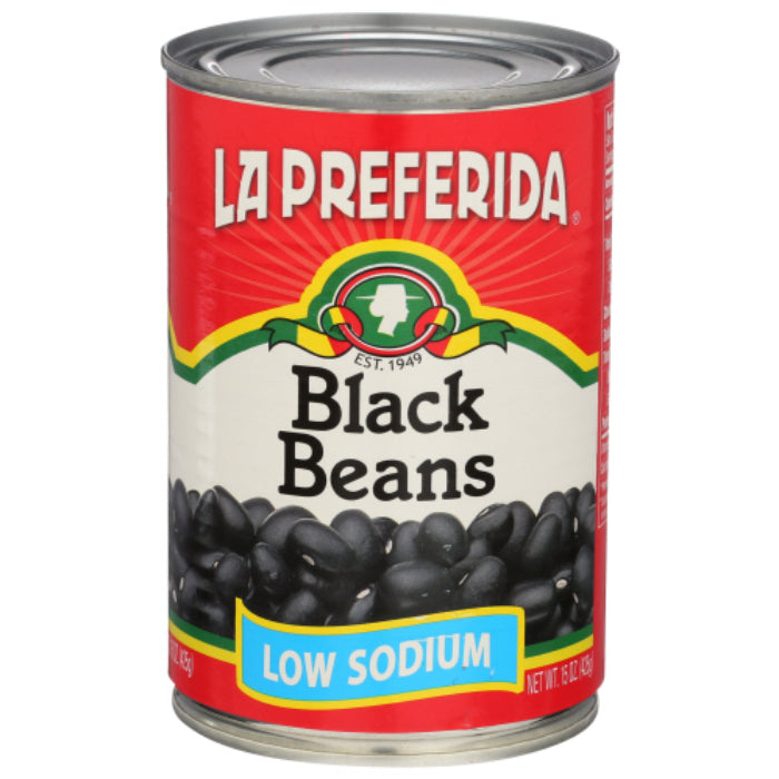 La Preferida - Black Low Sodium Beans, 15 Oz - Pack of 12