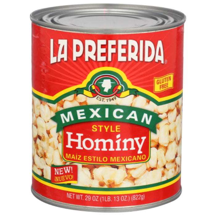 La Preferida - Hominy Mexican Style Beans, 29 Oz - Pack of 12