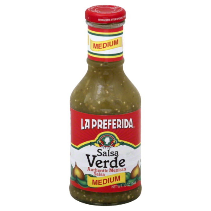 La Preferida - Medium Salsa Verde, 16.4 Oz - Pack of 12