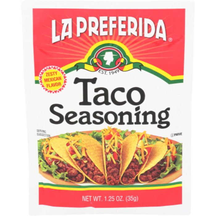 La Preferida - Taco Seasoning, 1.25 Oz - Pack of 12