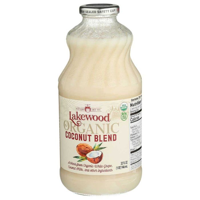 Lakewood - Organic Coconut Milk Juice, 32 fl Oz - Pack Of 6