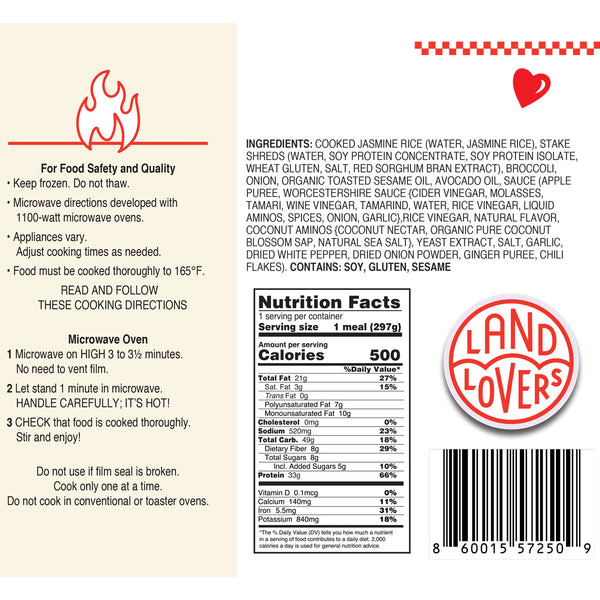 Land Lovers - Be'f & Broccoli, 10.5oz