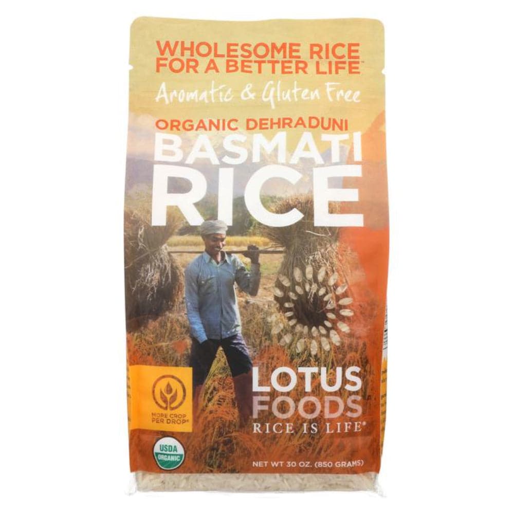 Lotus Foods - Organic Dehraduni Basmati Rice, 30 Oz