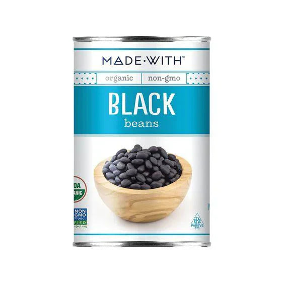 Made With - Organic Black Beans, 15 Oz - Pack of 12