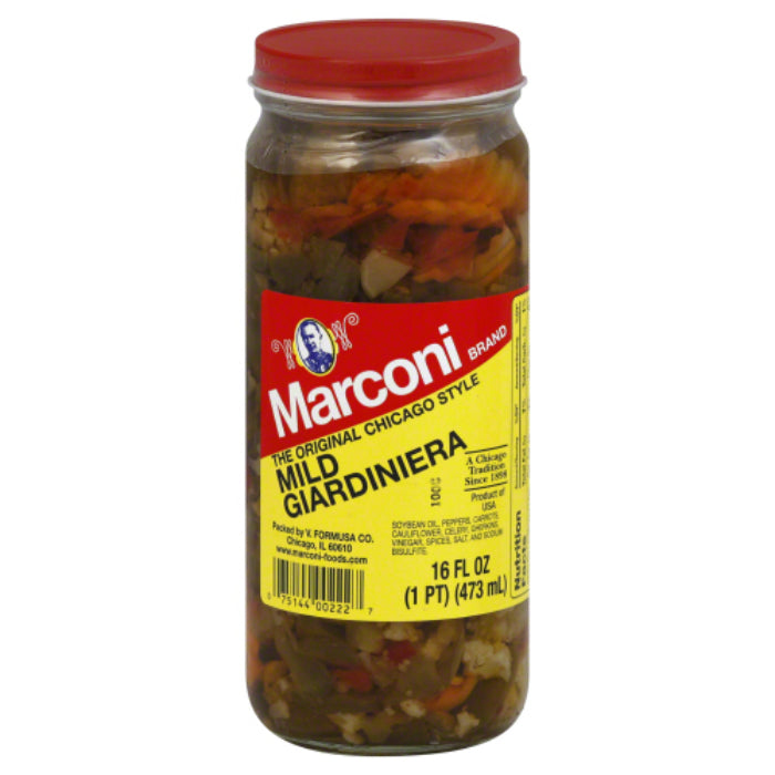 Marconi - Giardiniera Mild, 16 Oz - Pack of 12