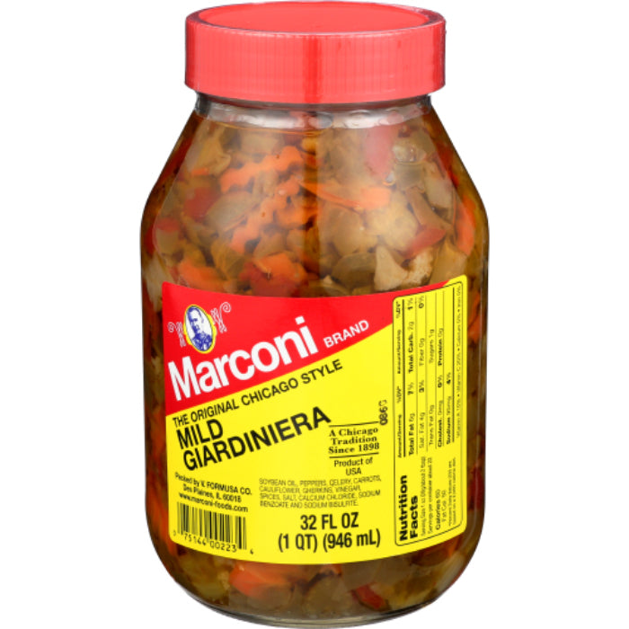 Marconi - Giardiniera Mild, 32 Oz - Pack of 12