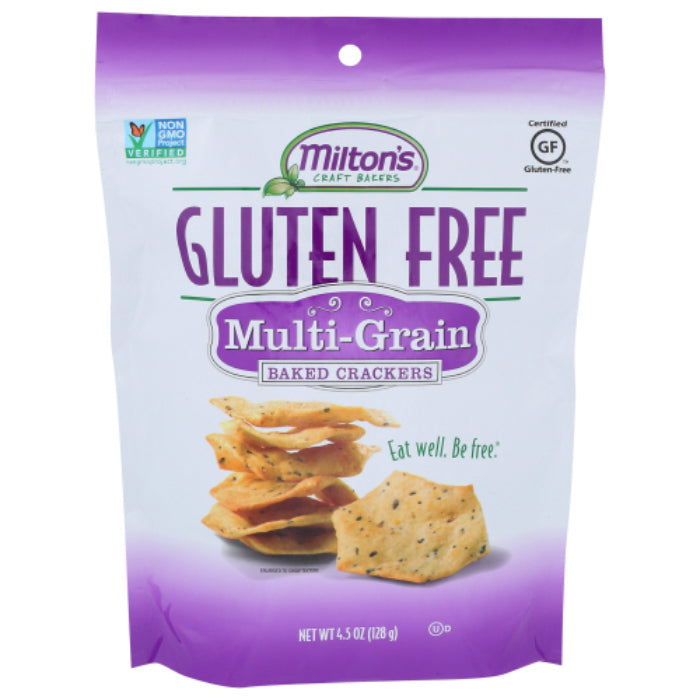 Milton's - Cracker Gluten-Free Baked Multigrain, 4.5 Oz - Pack of 12