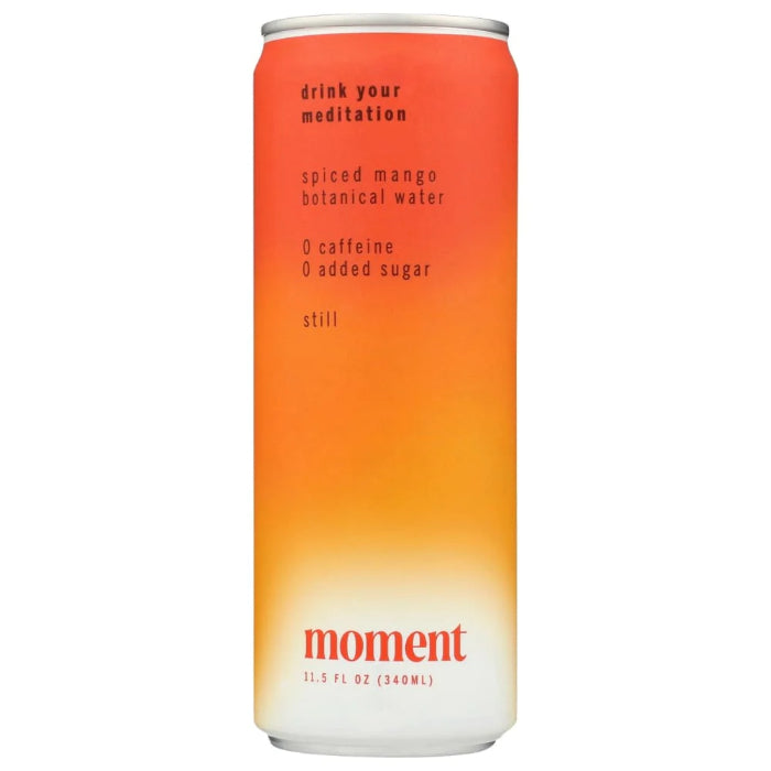 Moment Water Still Black Tea Spiced Mango 11.5 oz - Pack of 12