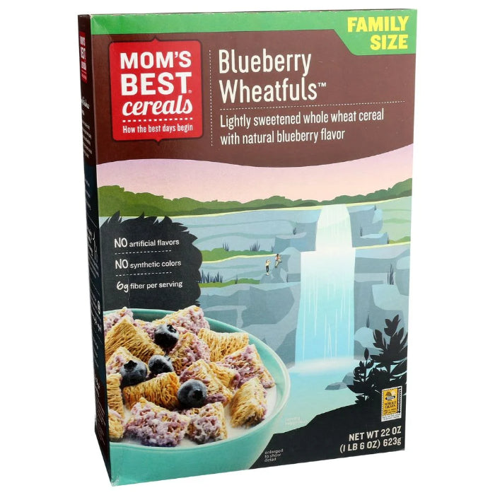 Moms Best Cereal Bluepom Wheat Fuls 22 Oz - Pack of 12