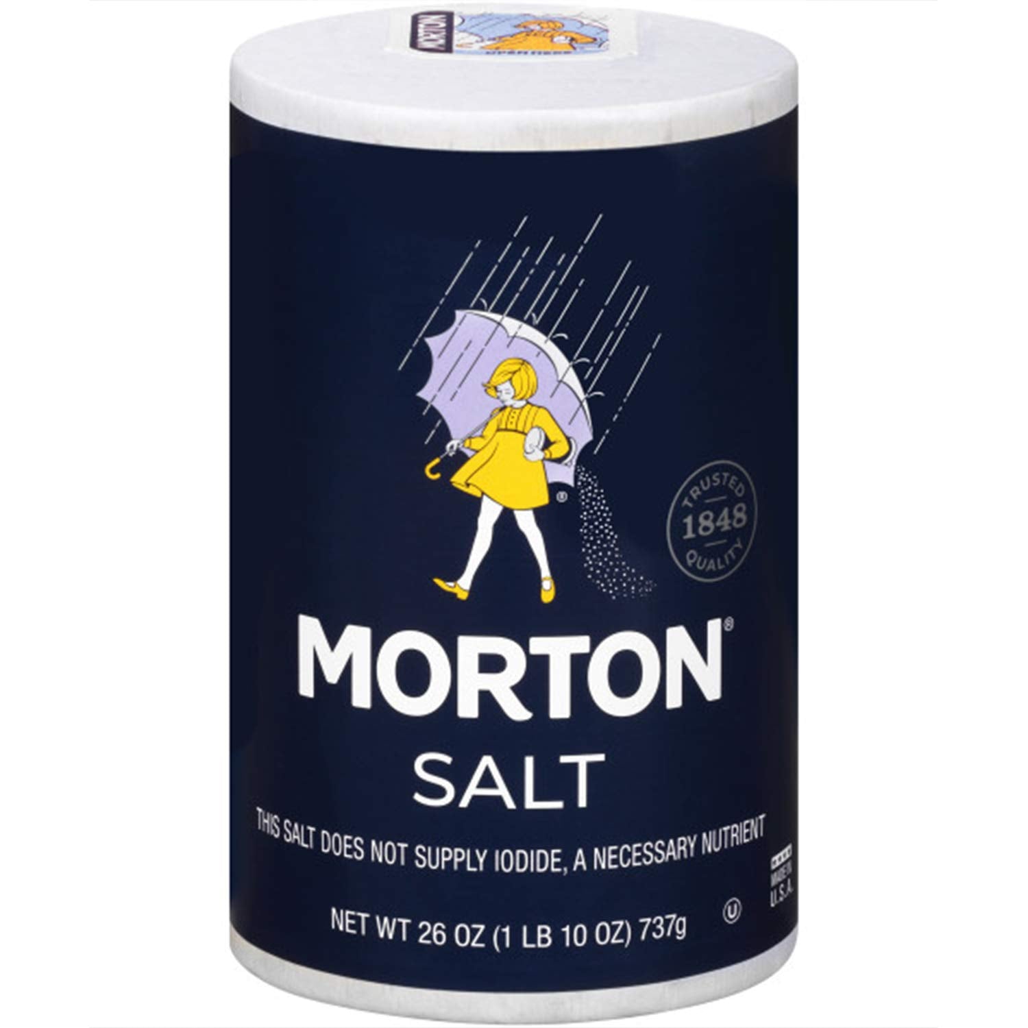 Morton's - Salt Plain, 26 Oz - Pack of 24