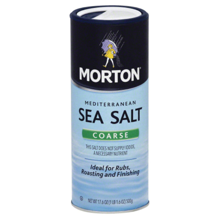 Morton's - Sea Salt Coarse, 17.5 Oz - Pack of 12