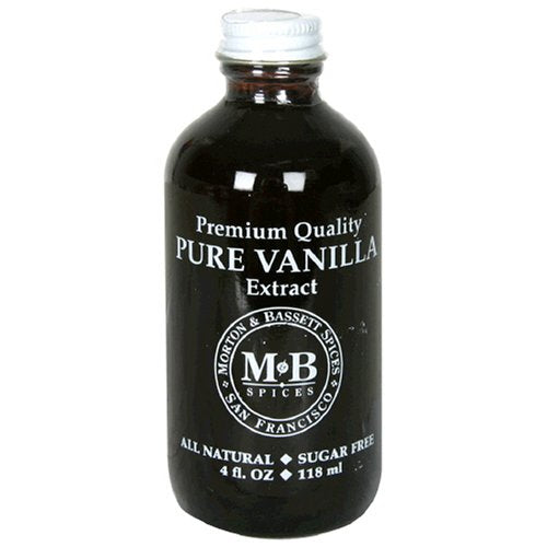 Morton & Bassett Extract Vanilla Pure Sf 4 Oz - Pack Of 3