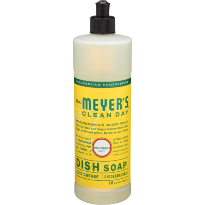 Mrs. Meyers Clean Day Liquid Dish Soap in Honeysuckle 16 OZ - Pack of 6