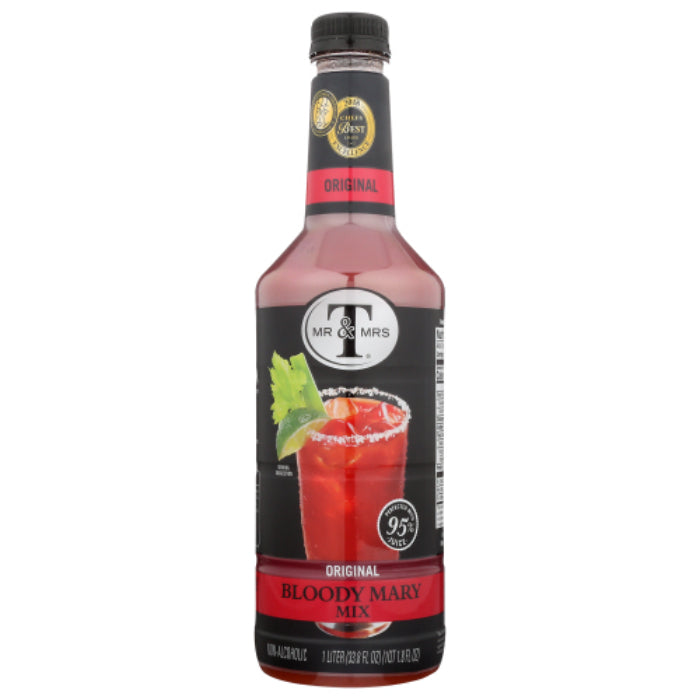 Mr & Mrs T - Mixer Bloody Mary, 33.8 Fl Oz - Pack of 6