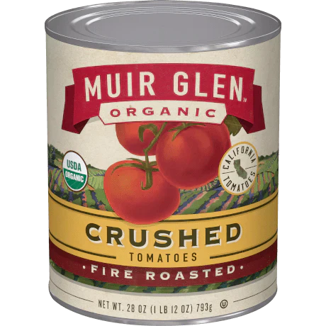 Muir Glen Fire-Roasted Crushed Tomatoes 28 Oz - Pack of 12