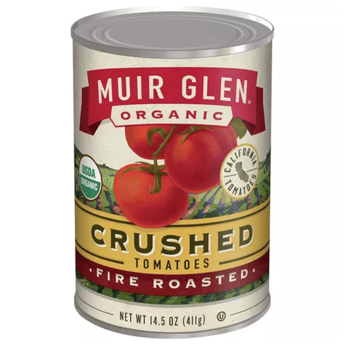 Muir Glen Fire-Roasted Crushed Tomatoes 14.5 Oz - Pack of 12