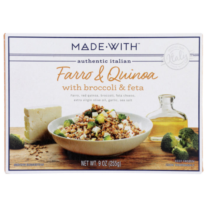 Made With - Entree Quinoa Broccoli Feta, 9 Oz - Pack of 12