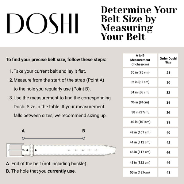 Casual belt w/ Brass Roller buckle (30-36)