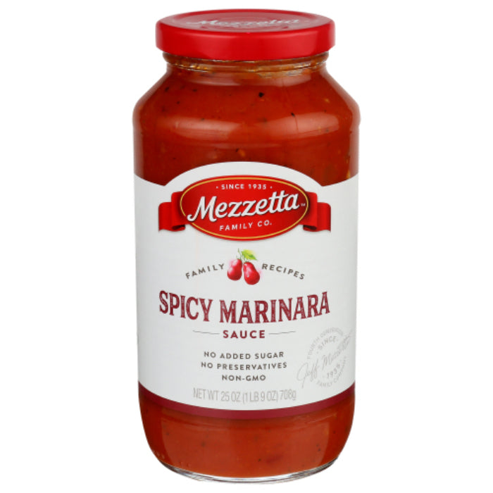 Mezzetta - Sauce Pasta Spicy Marinara, 25 Oz - Pack of 6