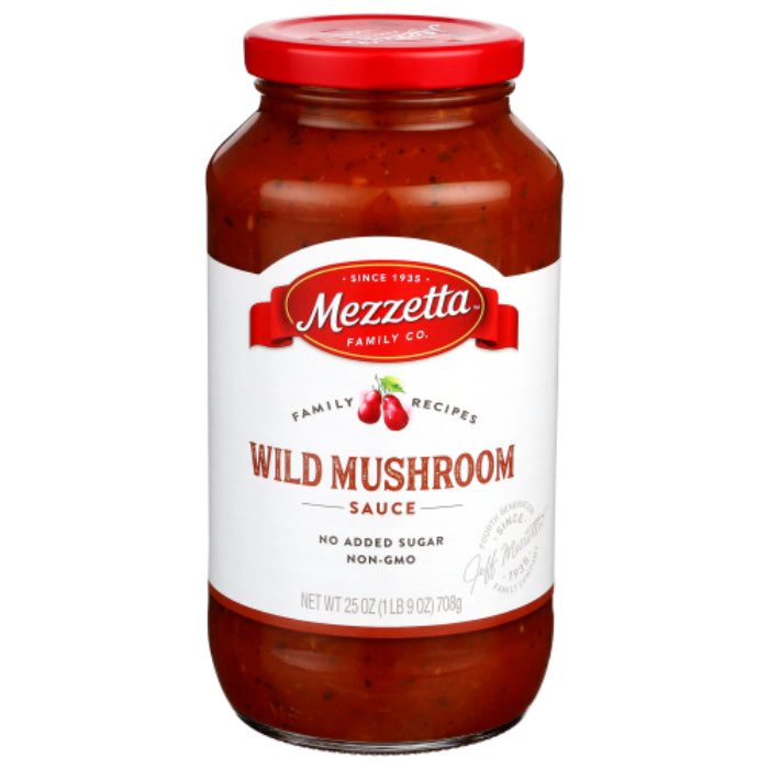 Mezzetta - Sauce Pasta Wild Mushroom, 25 Oz - Pack of 6