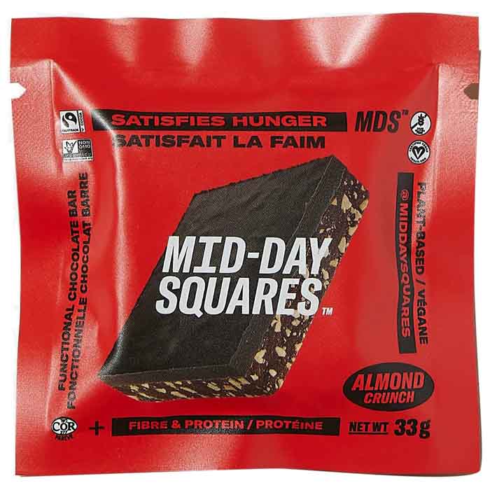 Mid-Day Squares - Bar Almond Crunch, 1.16 Oz | Pack of 12