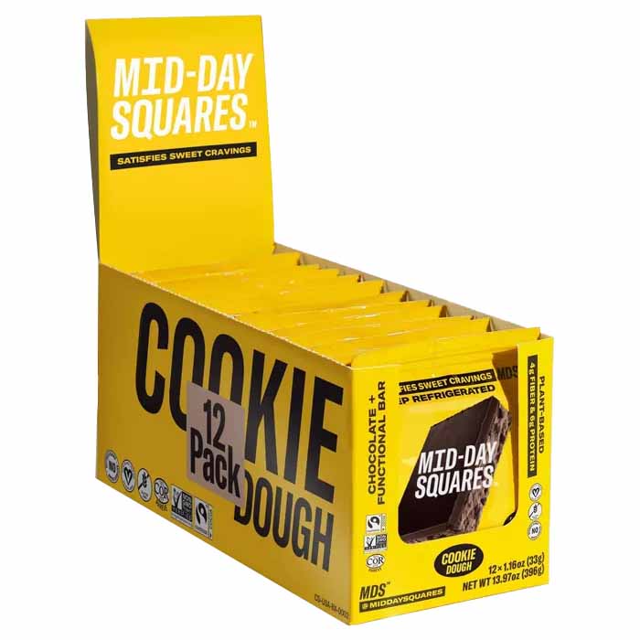 Mid-Day Squares - Bar Cookie Dough, 1.16 Oz | Pack of 12