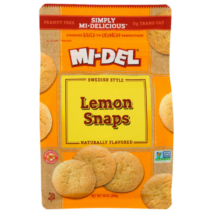 Midel - Cookie Snap Lemon, 10 Oz - Pack of 8