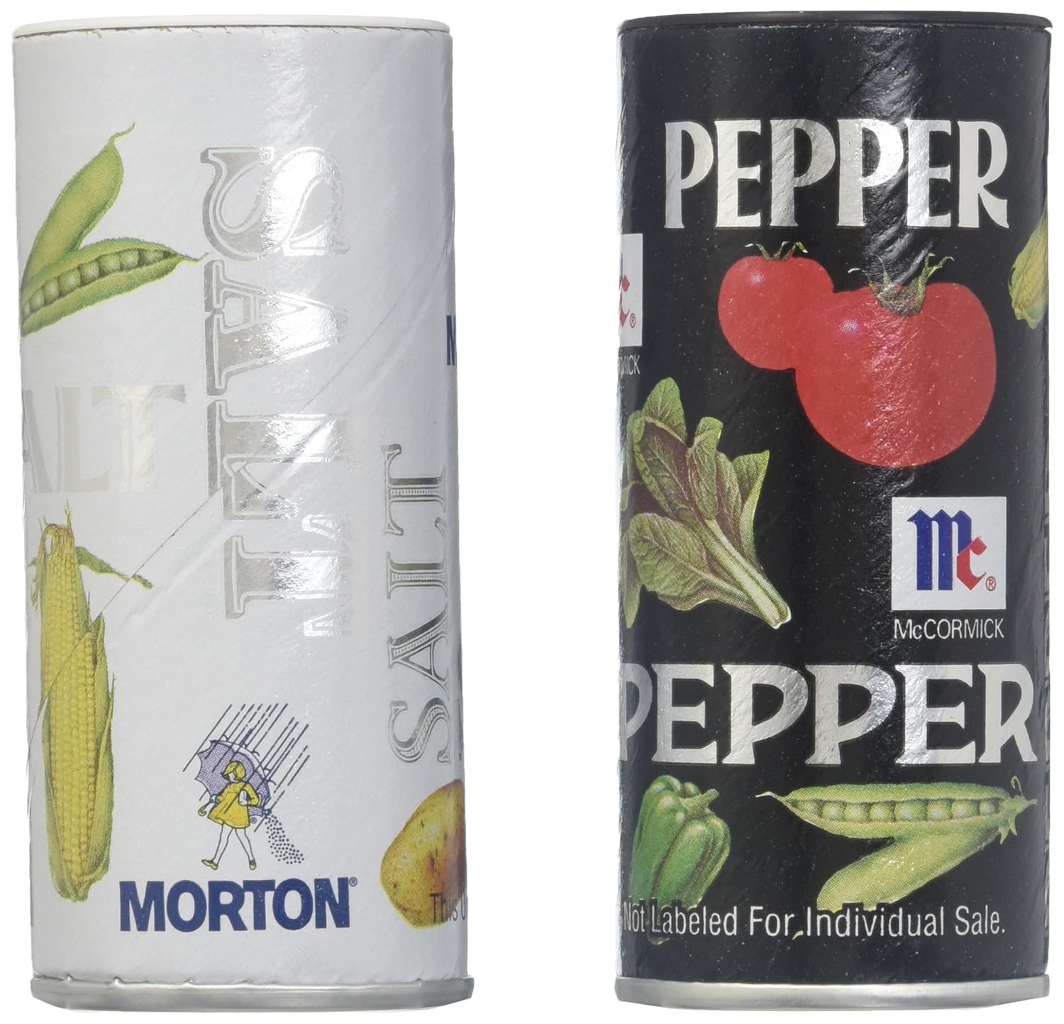 Morton's - Salt & Pepper Shakers 2-Pack, 5.25 Oz - Pack of 12