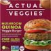 Actual Veggies - Veggie Burger - Mushroom Quinoa, 12oz