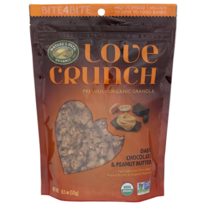 Nature's Path Granola Love Crunch Chocolate Peanut Butter Organic 11.5 OZ - Pack of 6