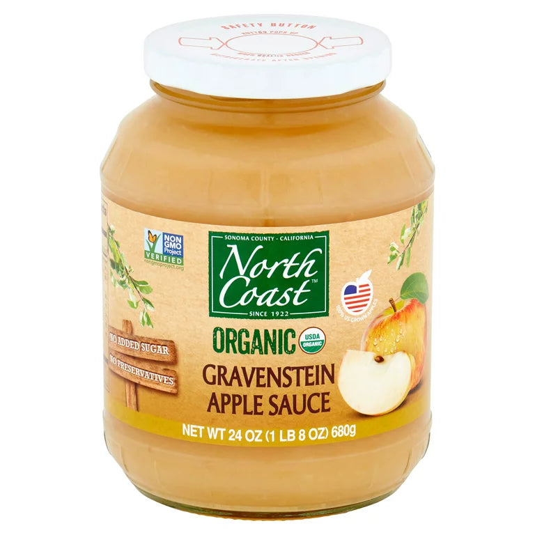 NORTH COAST APPLESAUCE GRAVENSTEN ORGANIC 24 OZ - Pack of 12