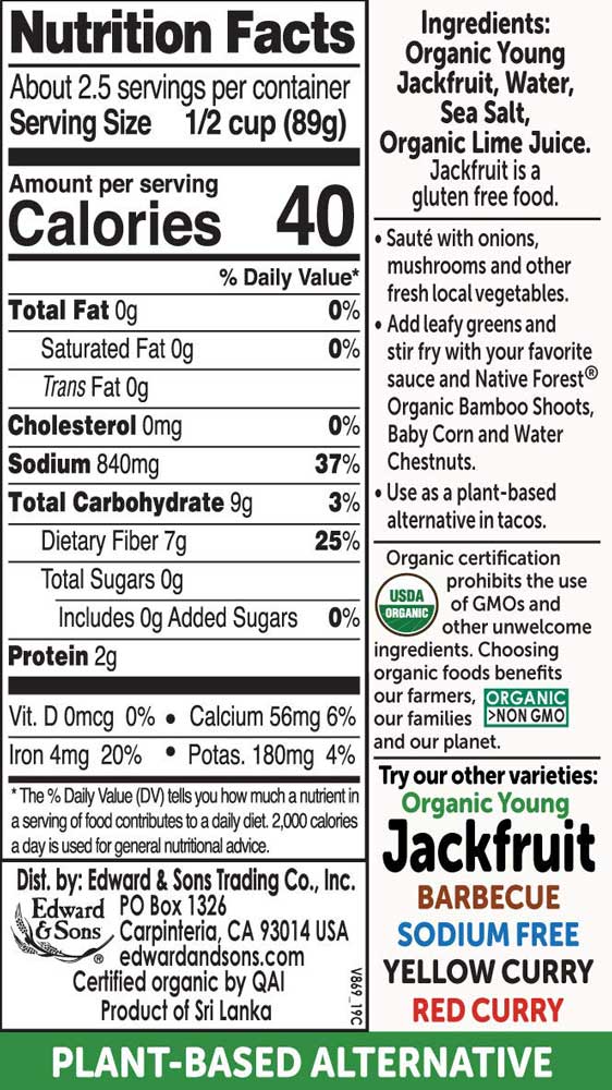 Native Forest - Jackfruit, 14oz