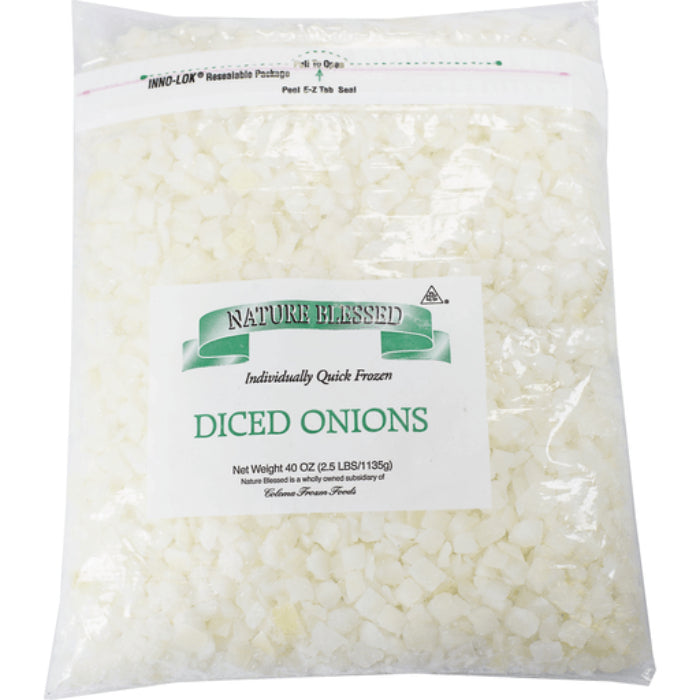 NATURE BLESSED ONIONS DICED 2.5 LB - Pack of 4