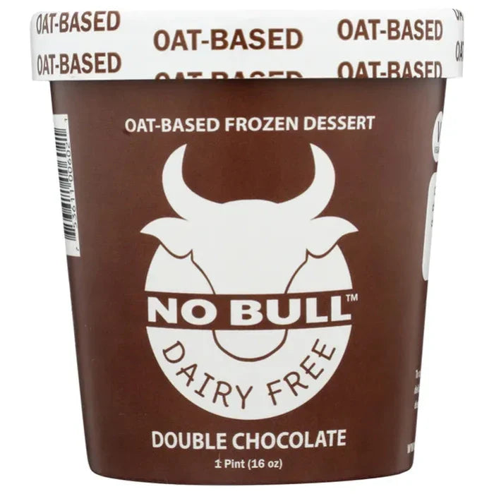 No Bull Frozen Dessert Double Chocolate Fudge 16 OZ - Pack of 8