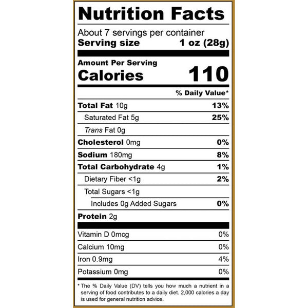 Nuts For Cheese - Cream Cheese-Garlic & Herb, 7.4oz - back