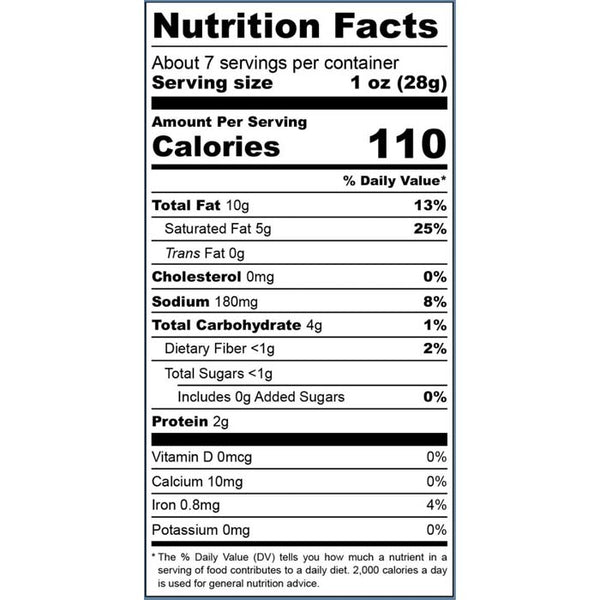 Nuts For Cheese - Cream Cheese-Original, 7.4oz - back