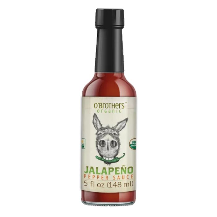 O Brothers Hot Sauce Jalapeno Organic 5 Oz - Pack Of 12