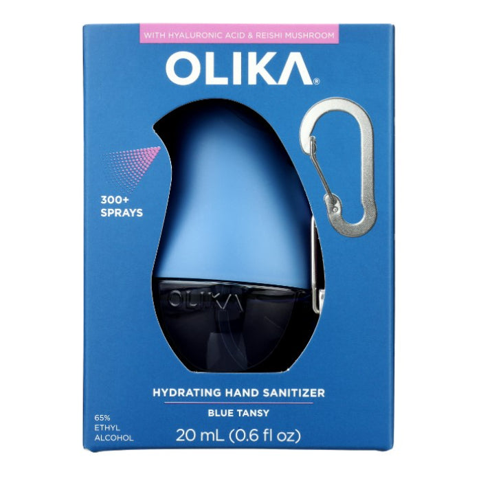 Olika Sanitizer Clip-On Blue Tansy 0.6 FO - Pack of 1