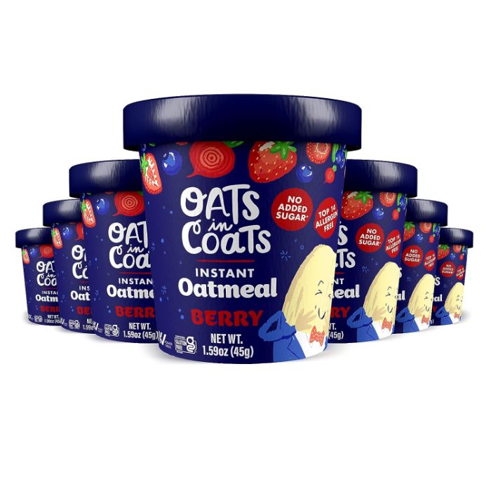 Oats In Coats Oatmeal Berry Gluten Free 1.59 Oz - Pack Of 6