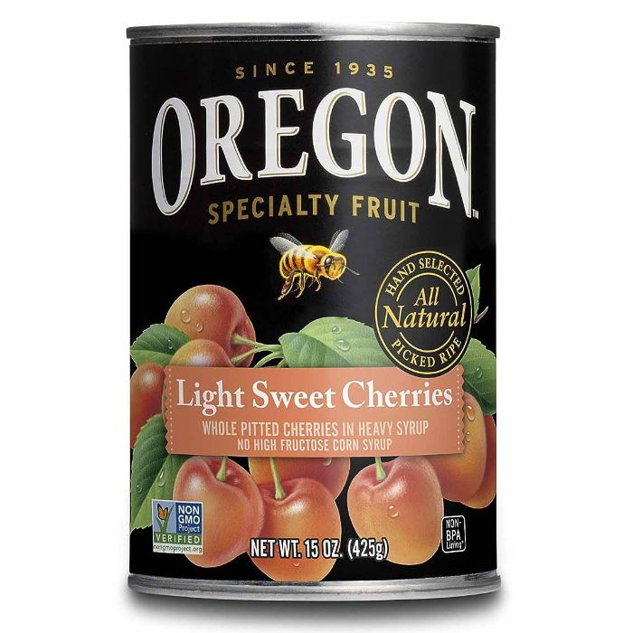 Oregon Cherry Light Sweet Pitted 15 Oz - Pack Of 8