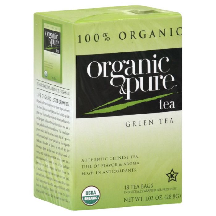 Organic & Pure Tea Green 18 Bg - Pack Of 6