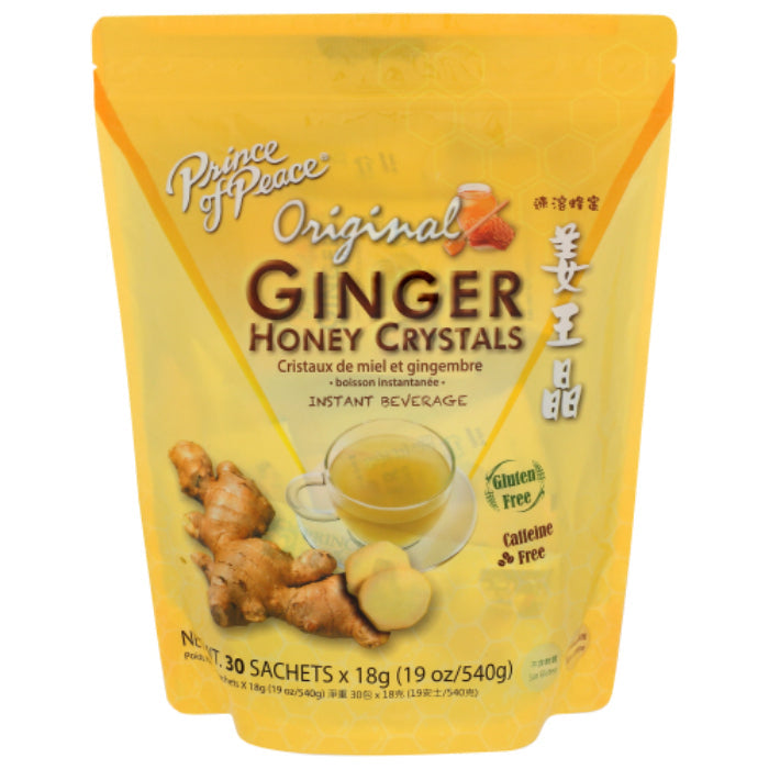 Prince of Peace Instant Ginger Honey Crystals Tea 30 BG - Pack of 1