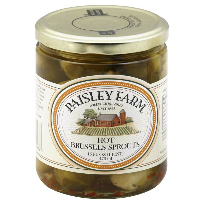 Paisley Farm Hot Brussel Sprouts 16 Oz - Pack Of 12