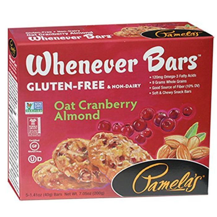 Pamela’s Bar Oat Almond Cranberry 5pk 7.05 Oz - Pack Of 6