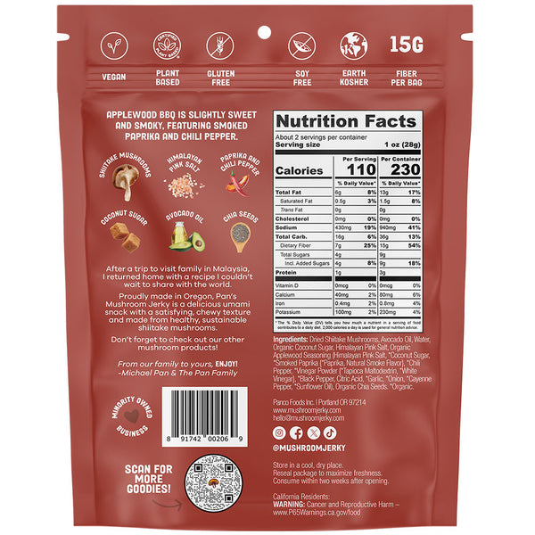 Pan's Mushroom Jerky - Multiple Flavors