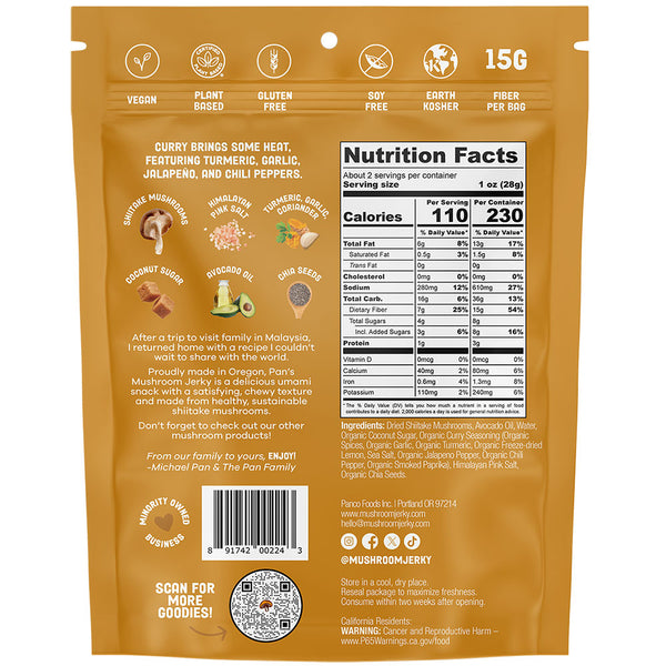 Pan's Mushroom Jerky - Multiple Flavors