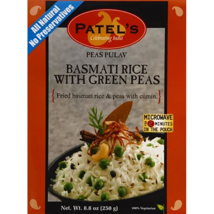 Patel Mix Rice Basmati Green Pea Cumin 8.8 Oz - Pack Of 10